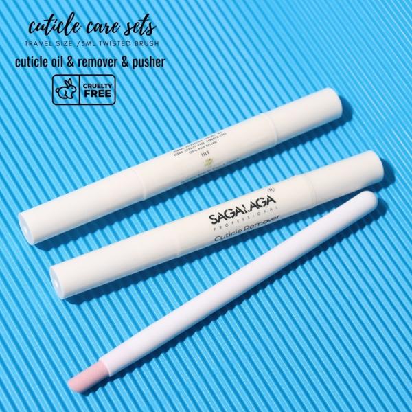 Healthy Formulate Nail Treatment Organic Cuticle Oil Twist Pen Custom Logo Cuticle Remover Liquid Manicure Pusher Tool Kit