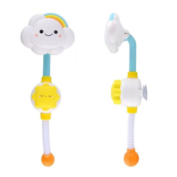 Cloud Bathroom Plastic PC Electric Sprinkler Shower Perfect for Children's Bath Time