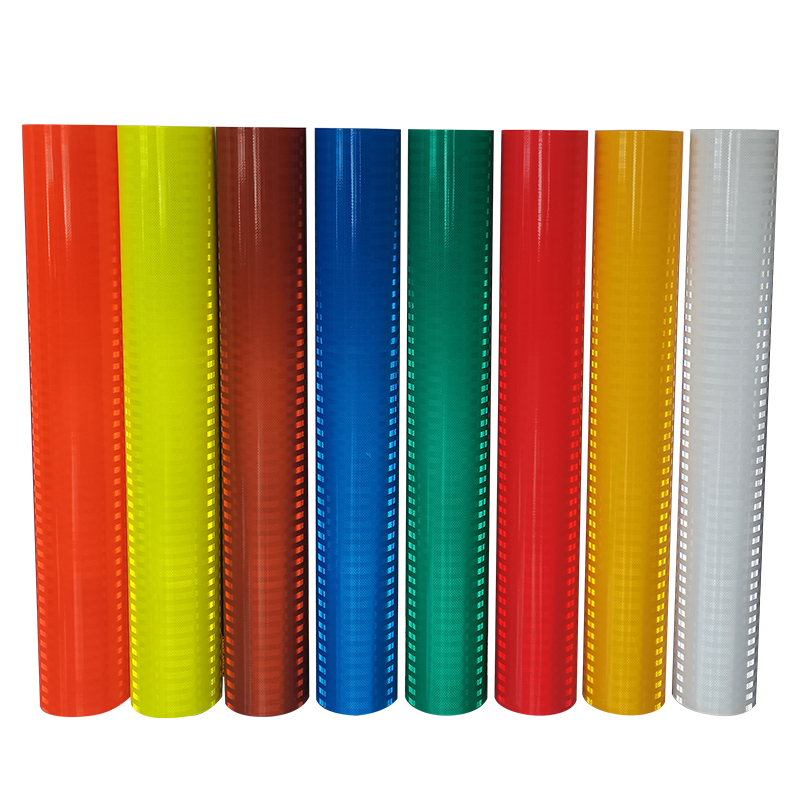 Fluorescent Prismatic Reflective Vinyl Acrylic sheet Yellow Green