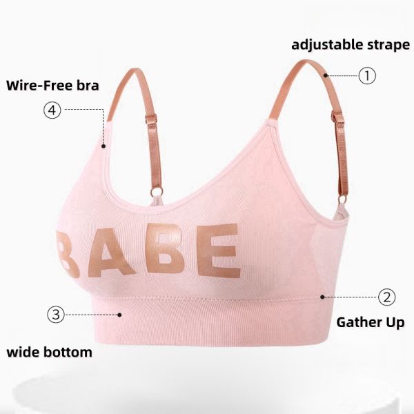 Comfortable Vest Style Girl's Bra High Quality New Arrival 2025 Wholesale Women Vest Style Bra for Slim Girls
