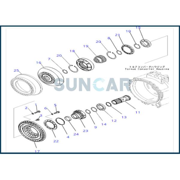 07018-31104 кольцо 0701831104 уплотнений для КОНВЕРТЕРА ВРАЩАЮЩЕГО МОМЕНТА WA320-3 WA380-3