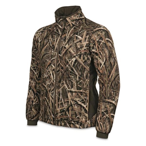 6 Pockets Design Mens Camo Hunting Jacket 100% Polyester Mesh Lining