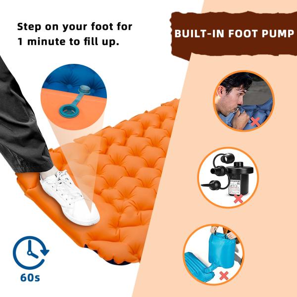 Composite TPU Car Inflatable Air Mattress 40D Nylon 9cm Thickness