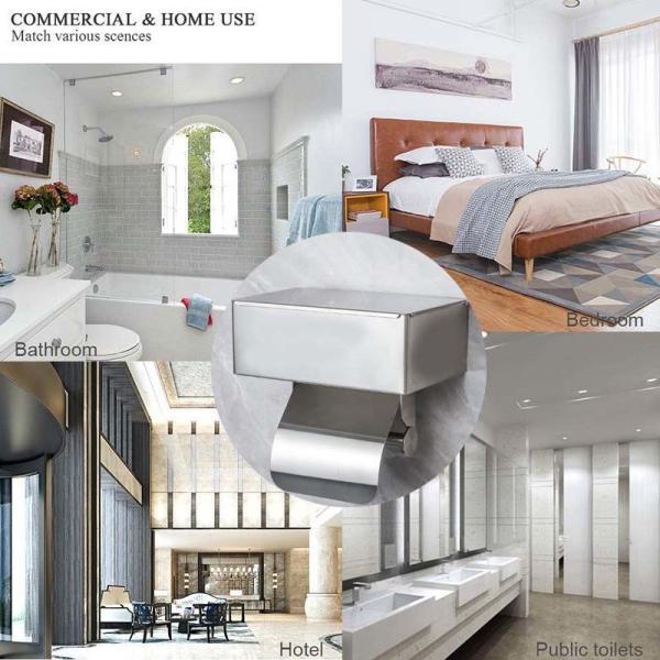 Large Stainless Steel Toilet Paper Dispenser Multifunctional Multipurpose