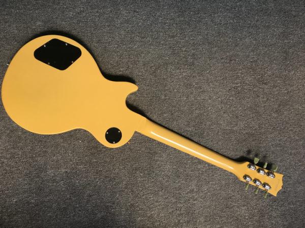 Lp Junior electric guitar yellow color one piece bridge P90 pickups 22 dot inlay frets LP guitar
