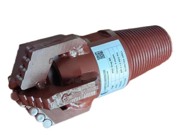 Indústria de mineração Pdc Cortadores de arrasto 5 Wing 131mm Peças de máquinas de mineração