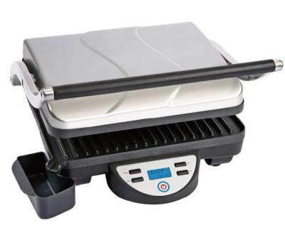 Stainless Steel Home Panini Grill And Sandwich Maker With Digital LCD Display