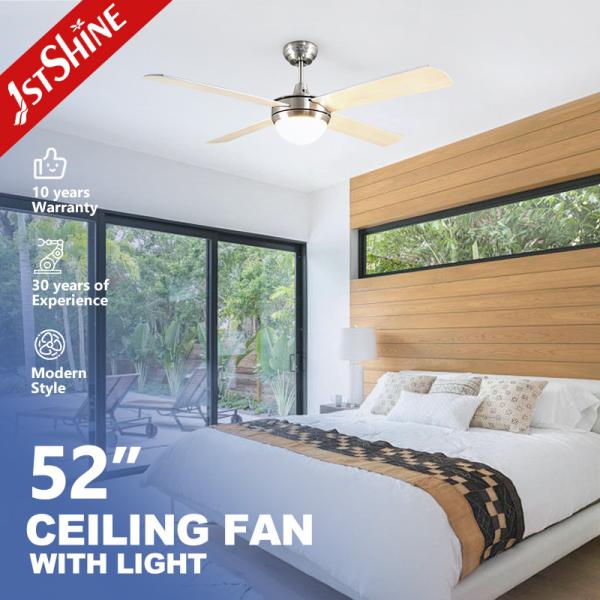 Ventilateur de plafond moderne de 52 avec télécommande et lumière LED