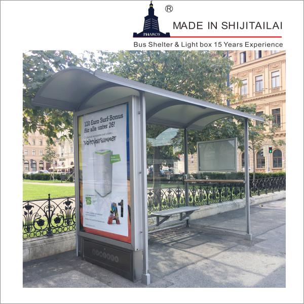 H2900mm Aluminum Bus Shelter