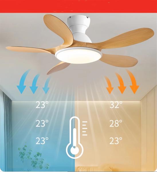 Ventilateur de plafond en bois classique de 42' avec 5 lames
