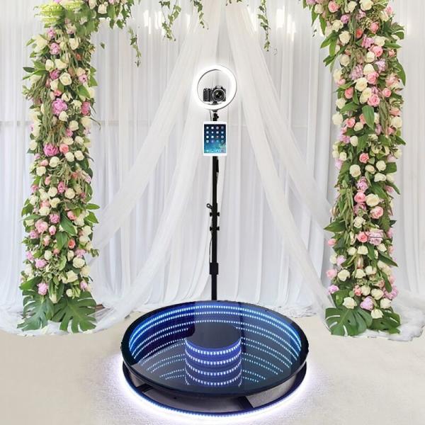 68cm / 80cm / 100cm / 115cm LED RGB 360 Photo Booth With Template Design