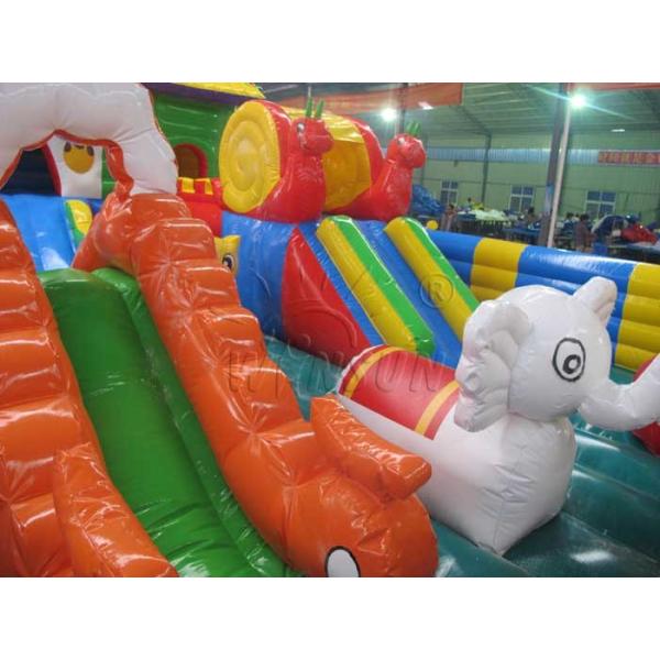 Animal Inflatable Fun City 10x6m For Amusement Park / Leisure Center