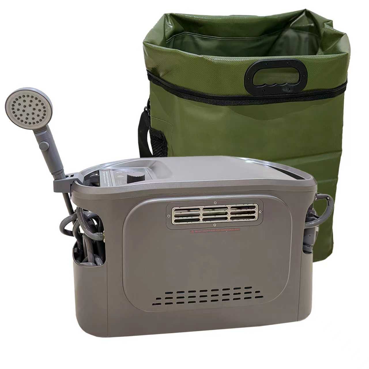 Portable Gas Water Heater Offering Copper Tankless Design USB Battery Powered for Instant Hot Water on Camping RV and Outdoor Trips