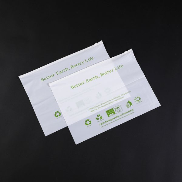 Food Packaging 100% Compostable Ziplock Bags Eco Friendly PBAT