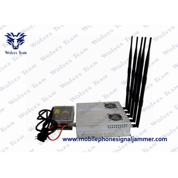 5 Antenna Cellphone Wifi Signal Jammer With Outer Detachable Power Supply