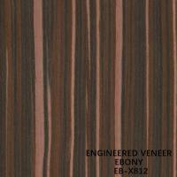 O serviço personalizado para a cor clara Ebony Wood Veneer X812 do corte reto composto Reconstituted tosou para trás para a porta
