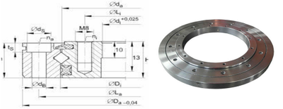 Light Single Row WD-060.20.0744 Slewing Bearing Tower Crane Accessories Thin Type And High Quality