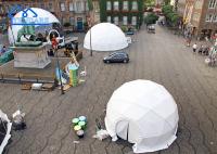 Voyage en plein air Randonnée Tente à dôme ronde Luxe avec isolation thermique Tente à dôme spatiale
