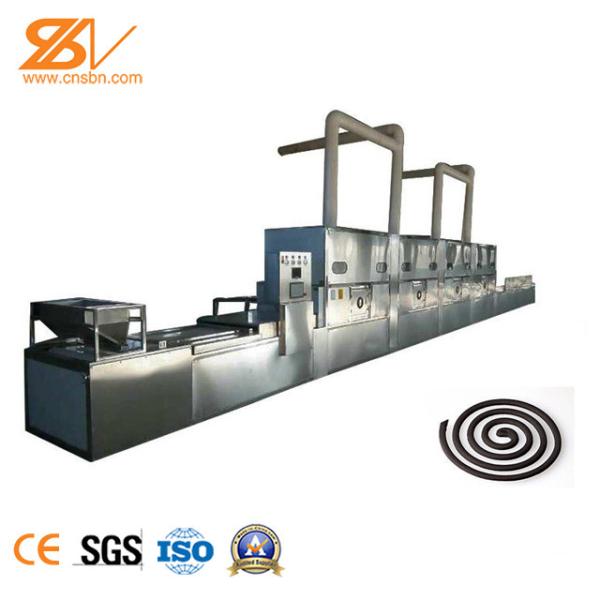 PLC Microwave Drying Equipment 1800 Kg / H  For Mosquito Repellent Incense