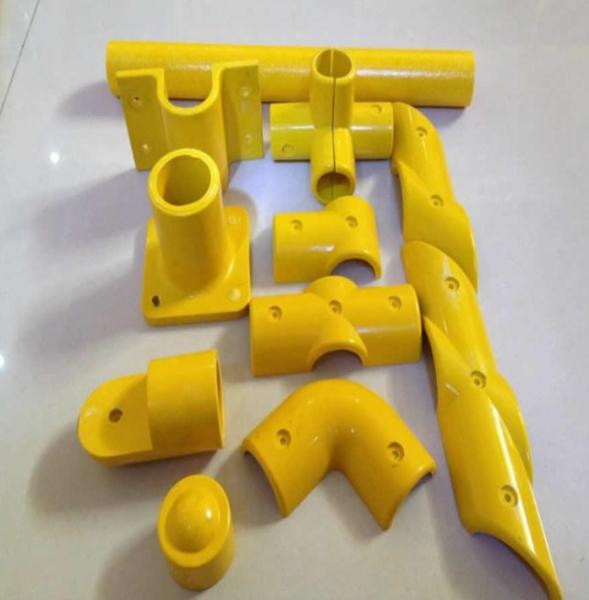 Lightweight Fiberglass Round Tube Fence Accessories Easy To Install