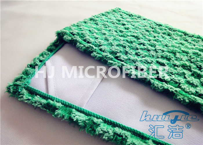 Зеленый плоский Mop пыли ткани Microfiber жаккарда на пола твёрдой древесины 5