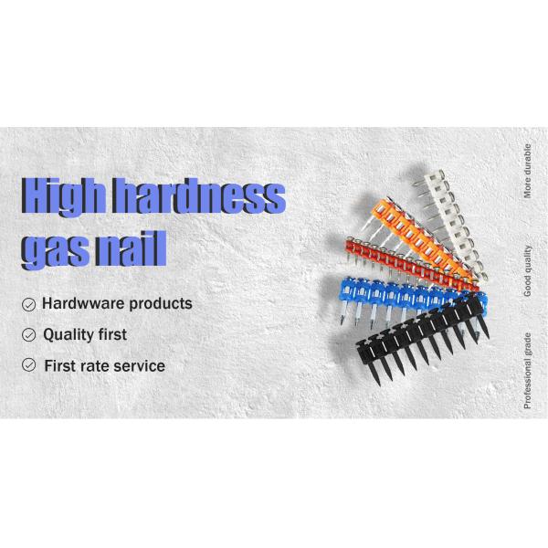 Steel 60 Mechanical Galvanizing Gas Concrete Nails with Reinforced Red Collated Stripe