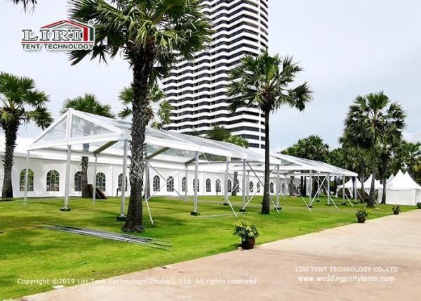 6m Clear Windows PVC Fabric Outdoor Party Tents Wind Resistance 90 Mph