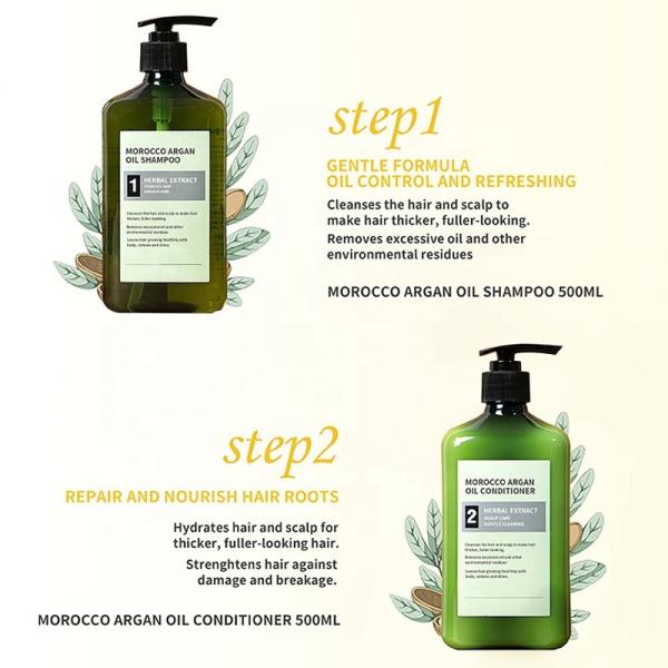 Custom Personal Care Toiletries Vegan Organic Morocco Argan Oil Shampoo For Dry Hair