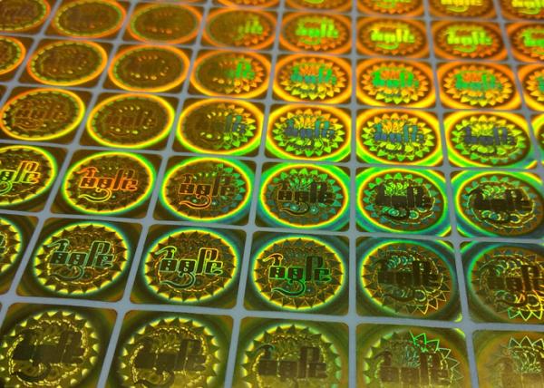 Custom Holographic Stickers Printing 3D Hologram Labels With Design Non-Transferable
