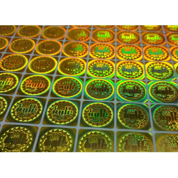 Étiquettes holographiques laser 3D personnalisées à usage unique avec logo, inviolables et anti-contrefaçon