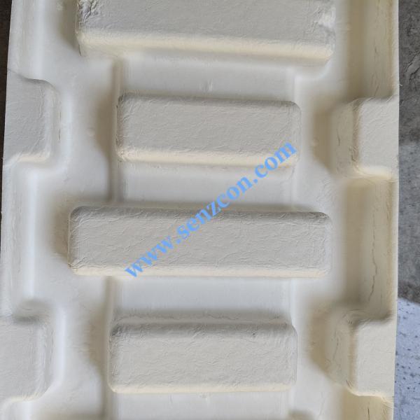 Direct factory supply for customized eco-friendly corrugated pulp molded packaging linings for small household appliances, which are shockproof and drop-resistant.