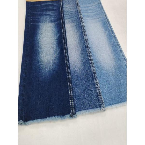 Tejido denim estilo sarga 72% algodón, alta elasticidad, construcción 10*21/40+70 para vaqueros de señora