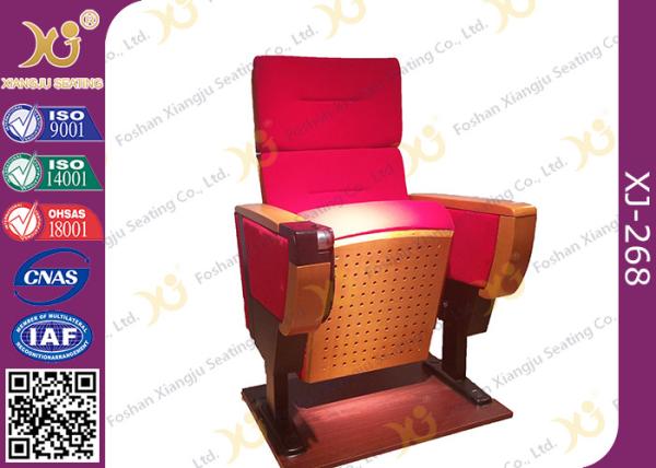 Modern Folded Commercial Auditorium Chairs With Strong Steel Structural Single Leg
