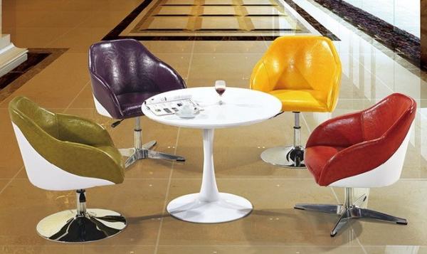 modern PU leather hotel lobby chair furniture/PU leather swivel hotel chair