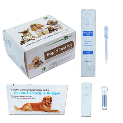 Teste rápido do animal de estimação rápido canino fresco da fezes CPV Parvovirus para o animal de estimação 10Tests/Kit PBF ISO9001