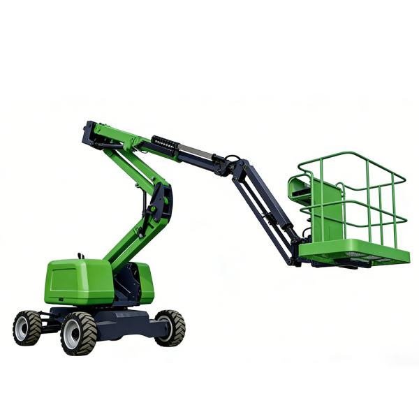 14m 16m 18m Diesel Articulating Zoom Boom Lift Platform 230kg For Bridge Maintenance