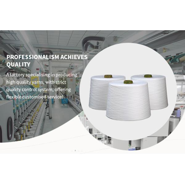 Hot 100 White Polyester Filament Yarn Weft Anti Bacterial Dty Strand Dacron