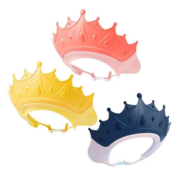 Waterproof Nontoxic Baby Shower Caps Odorless Protect Ears Eyes