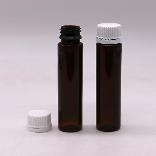 Food Grade 30mL PET Round Shape Slim Oral Liquid Plastic Bottle with Tamper-proof Lids