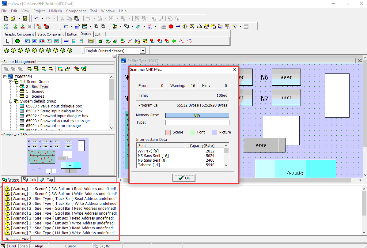 32 сдержанный дисплей 4 управлением C.P.U. MODBUS MView HMI связывает проволокой сопротивляющееся 107mA