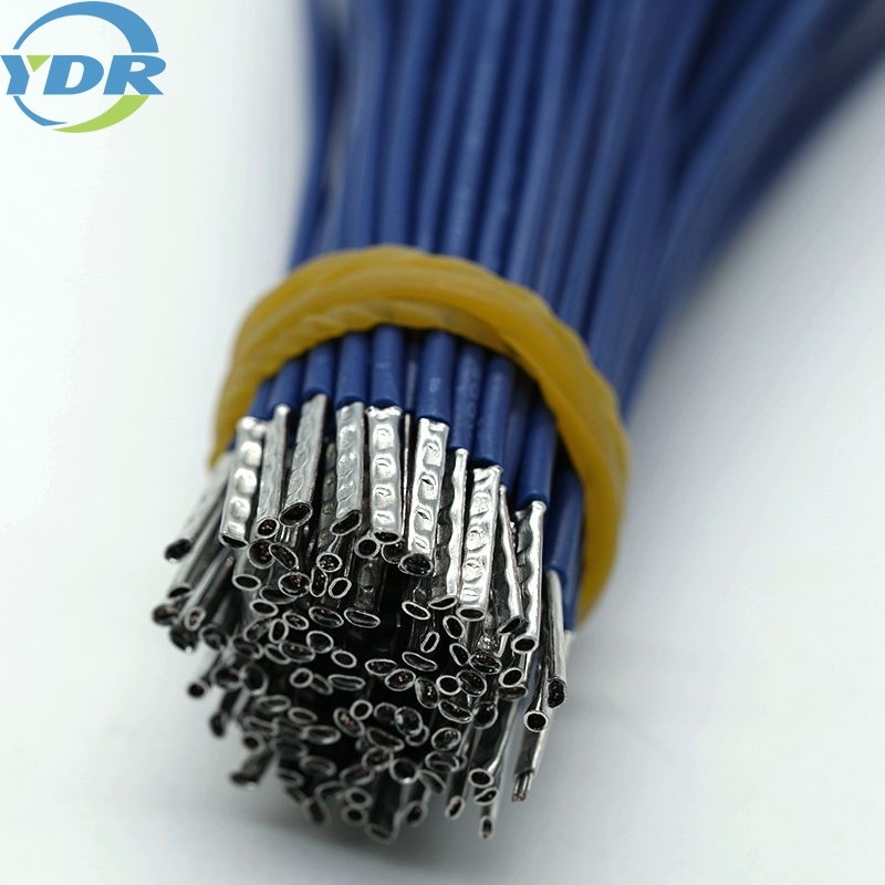 Медная проволока UL1007 24AWG голубая электрическая залуживанная обуздывает терминальную монтажную схему проводника EN0308