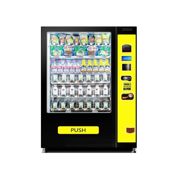 Snacks And Drinks Vending Machine With Credit Card Or Cash Payment System