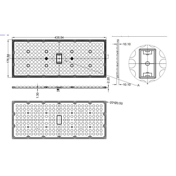 200IN1 60Degree Высокосветное светопередающее объективное освещение Наружное футбольное поле 100W Led Stadium light 150W 200W