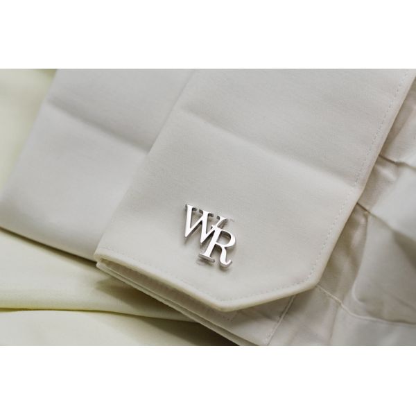 CZX Personalized Name Cufflinks  Customized  Groom Wedding Sterling Material Cufflinks