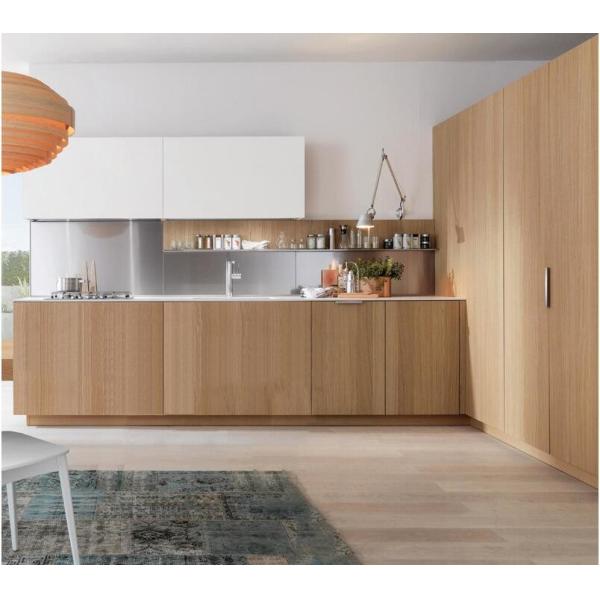 Simple Modular plywood kitchen cabinets Melamine Finishing For Home Improvement