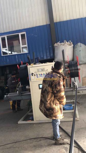 Customer Demand Voltage Plastic Winding Machine PE Pipe Coil Machine Double Disk Winder HDPE Pipe Automatic Coiler