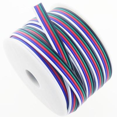 Cordon d'extension de fil flexible pour ruban LED 1618 épaisseur veste en PVC RGBW RGB 3 épingles 4 épingles