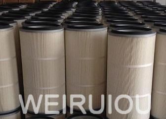 Pulso Jet Dust Collector Filter de WEIRUIOU 50 mícrons de fibra aglomerada de aço inoxidável
