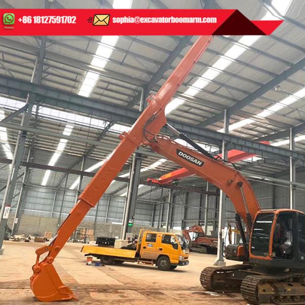 apoio video técnico de Telescopic Boom With da máquina escavadora de 1cbm 16m para CAT Hitachi Volvo