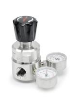 Redutores de pressão de aço inoxidável dos SS 316 de alta pressão do regulador do calibre do dobro 3500psi